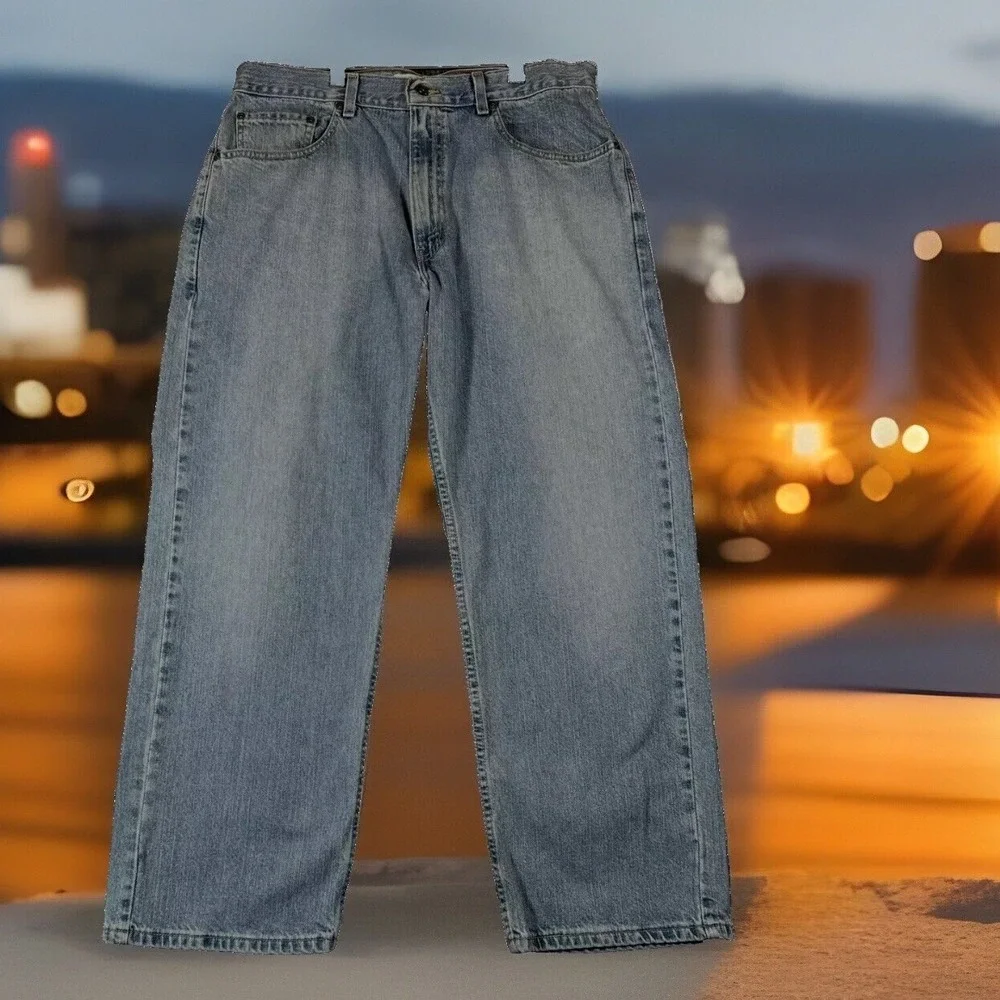 Vintage Signature Levi Strauss Loose Fit Denim Jeans Men 34x30 Skater Streetwear